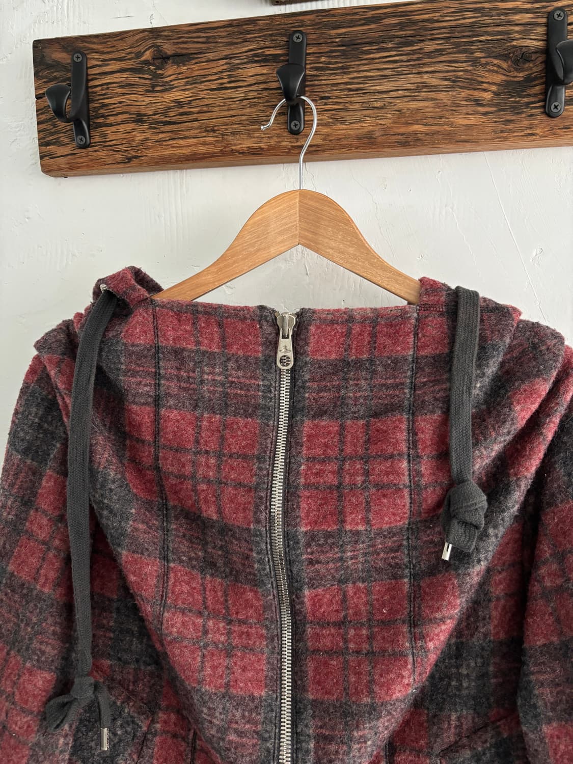  Vivienne Westwood 비비안웨스트우드 레드체크 후드 집업 자 상품이미지8