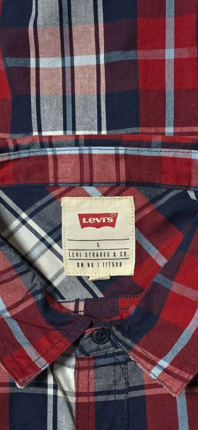 리바이스 체크 셔츠 L 상품이미지3
