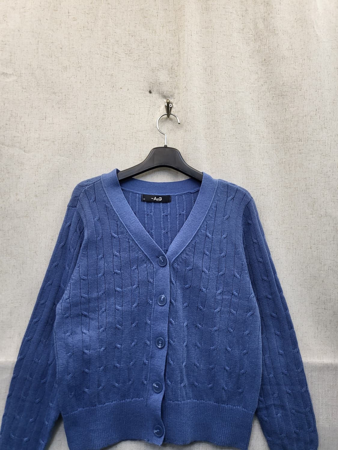 AtG 블루 꽈배기 니트 가디건 상품이미지3