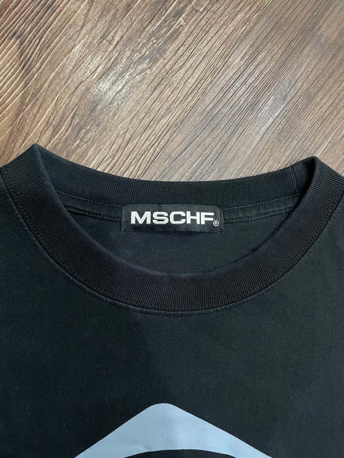 미스치프 롬버스 베이직 티셔츠 블랙 상품이미지5