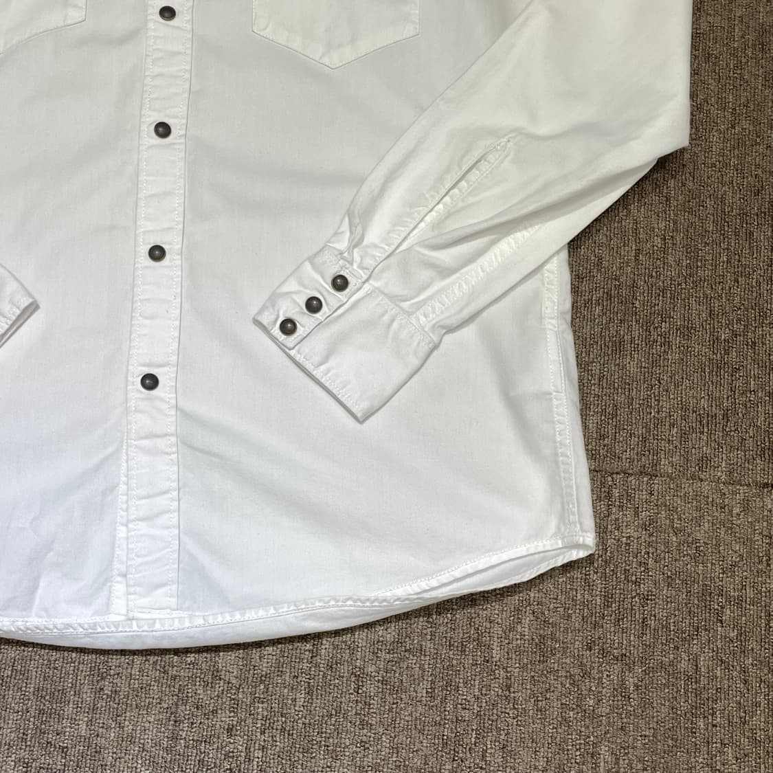 (M) Levi's 리바이스 웨스턴 셔츠 화이트 상품이미지4