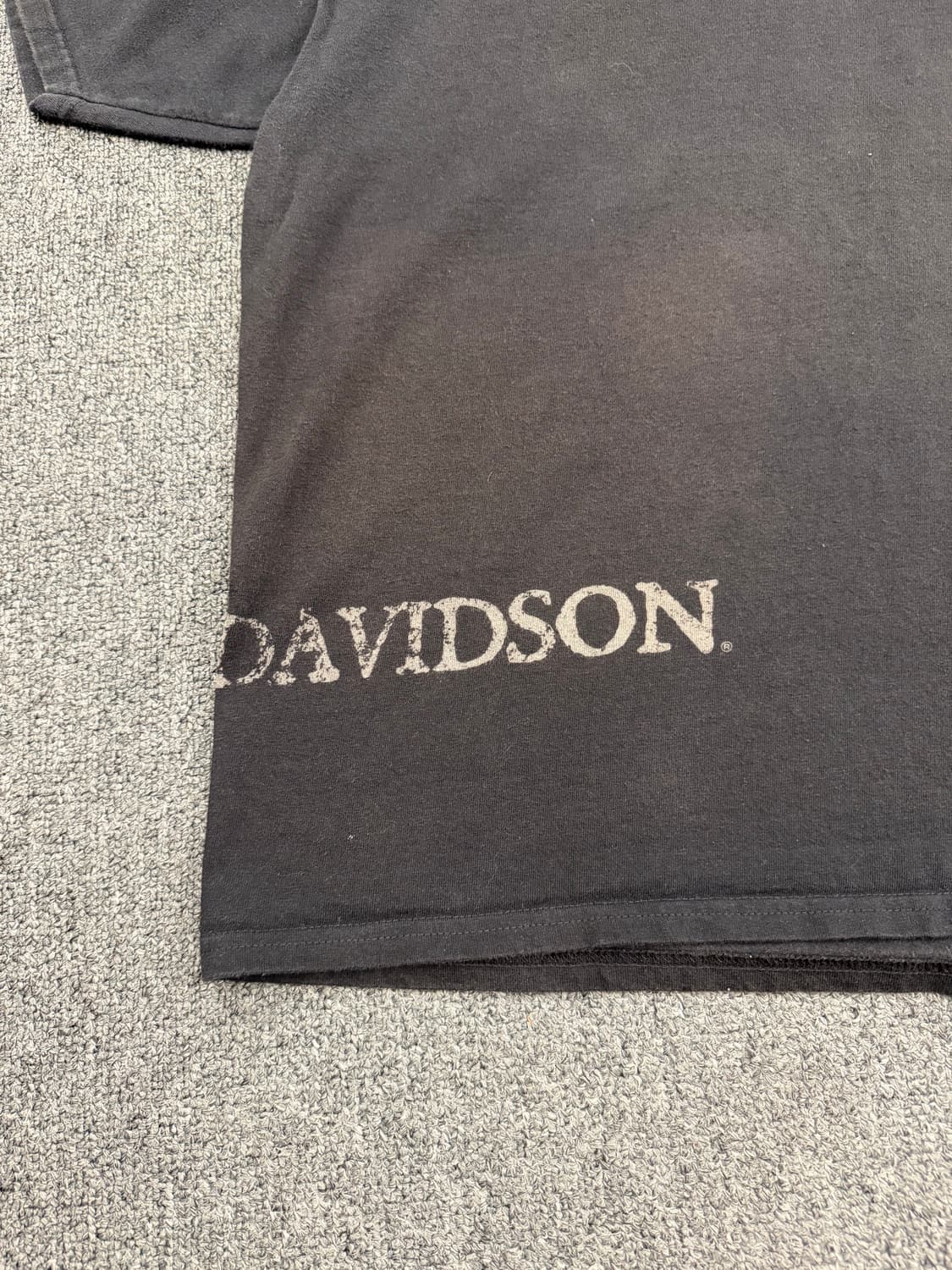 OS) 할리데이비슨 빈티지 프린팅 반팔 티셔츠 상품이미지4