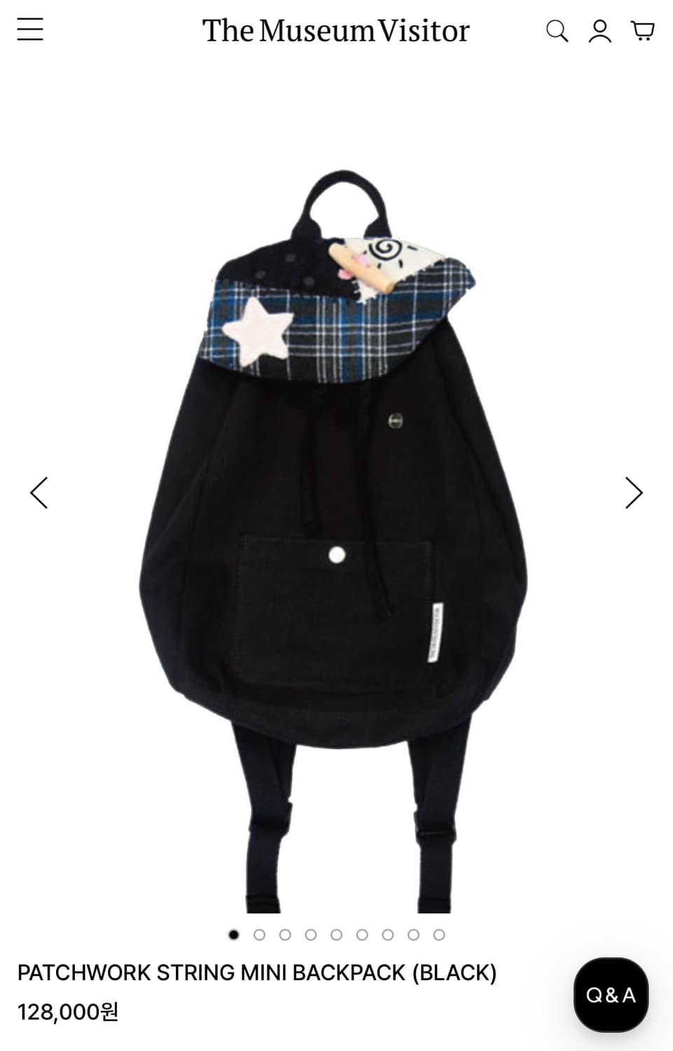 더뮤지엄비지터 패치워크 백팩 상품이미지1