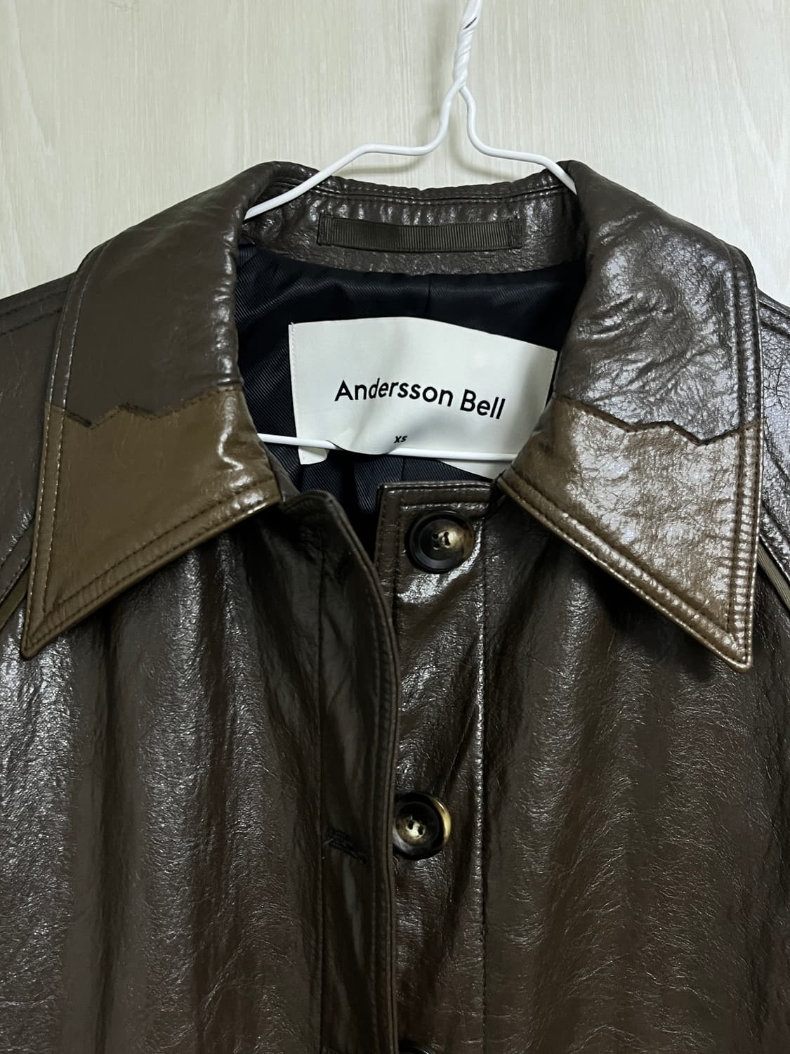 앤더슨벨 레더 롱코트 상품이미지7