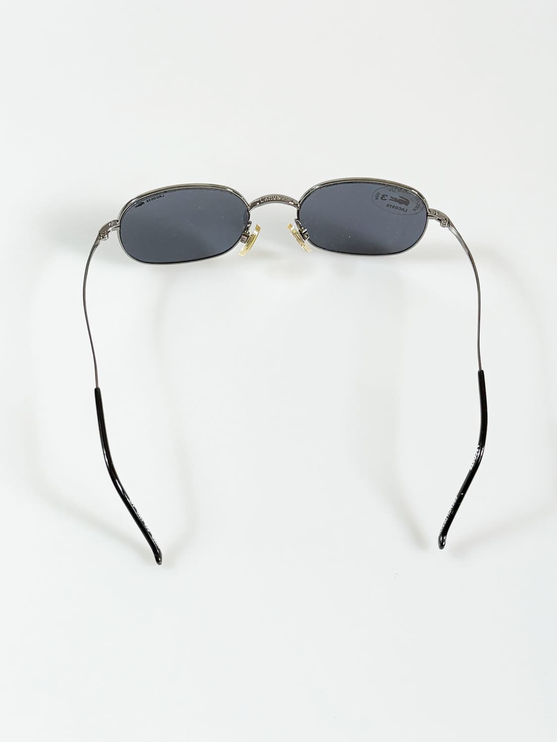 90s LACOSTE 건메탈 슬림스퀘어 빈티지 선글라스 상품이미지5