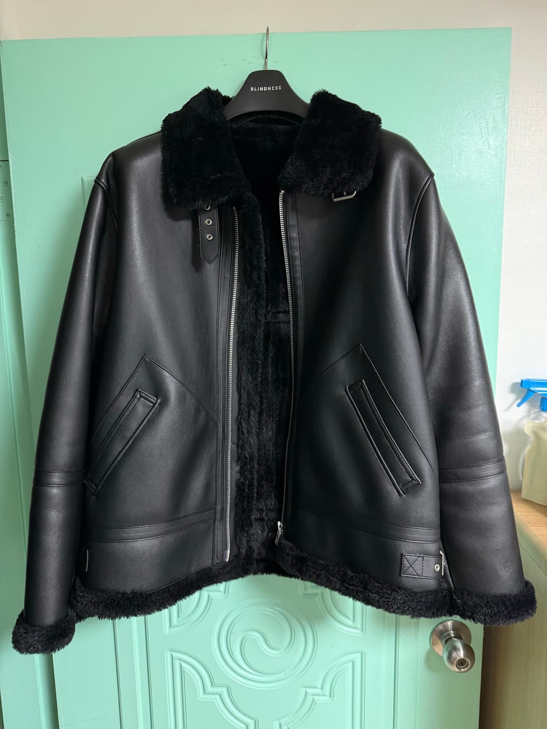 도프제이슨 솔리드 무톤 무스탕 자켓 상품이미지4