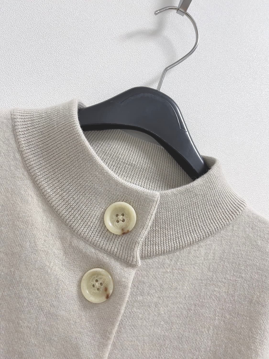 엔폴드 하이넥 루즈핏 가디건 상품이미지5