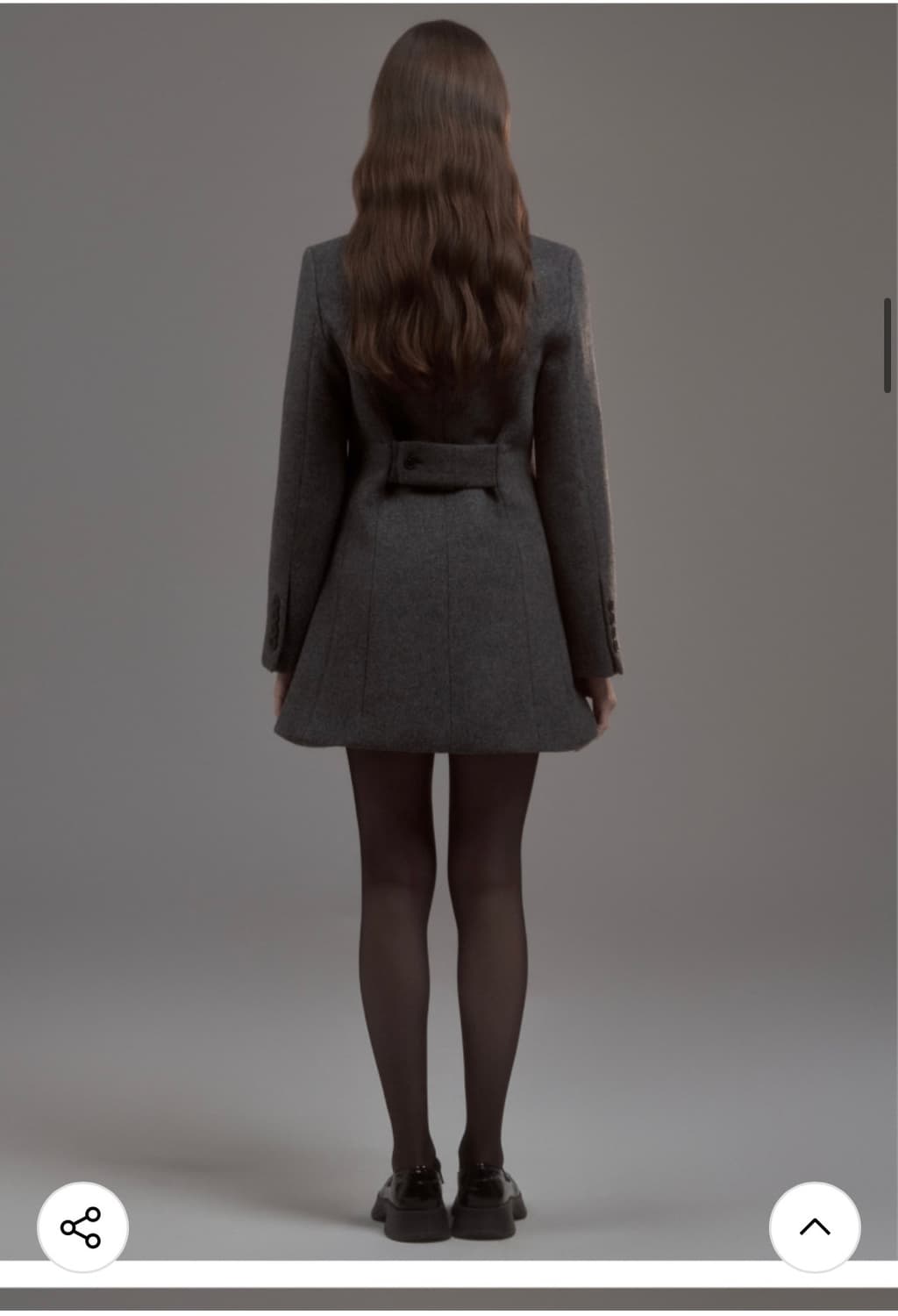 마우솔레움 Emma String Round Neck Coat - Grey 상품이미지4