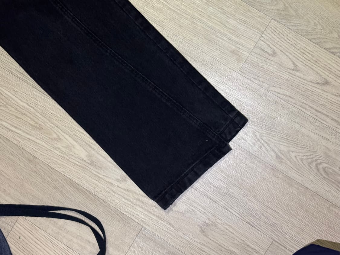 Post Archive Faction 파프 커브드 진 데님 8.0 블랙 상품이미지2