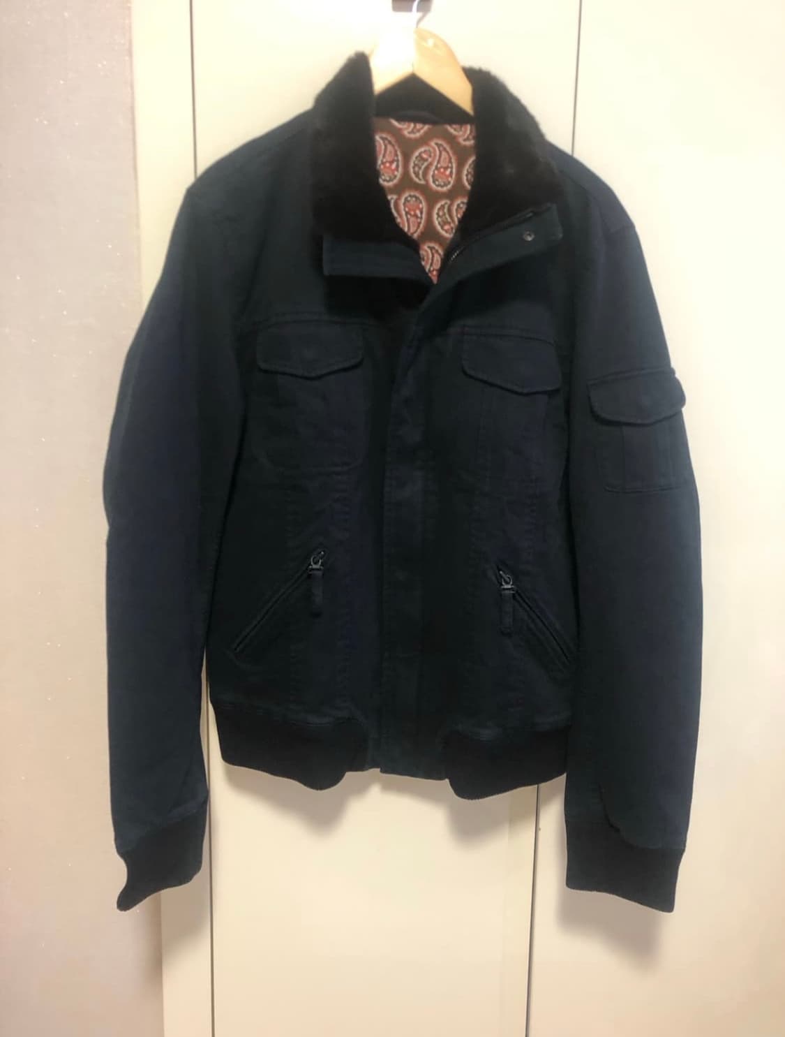 휴고 보스 오렌지라벨 워싱 블루종 점퍼 자켓 상품이미지1