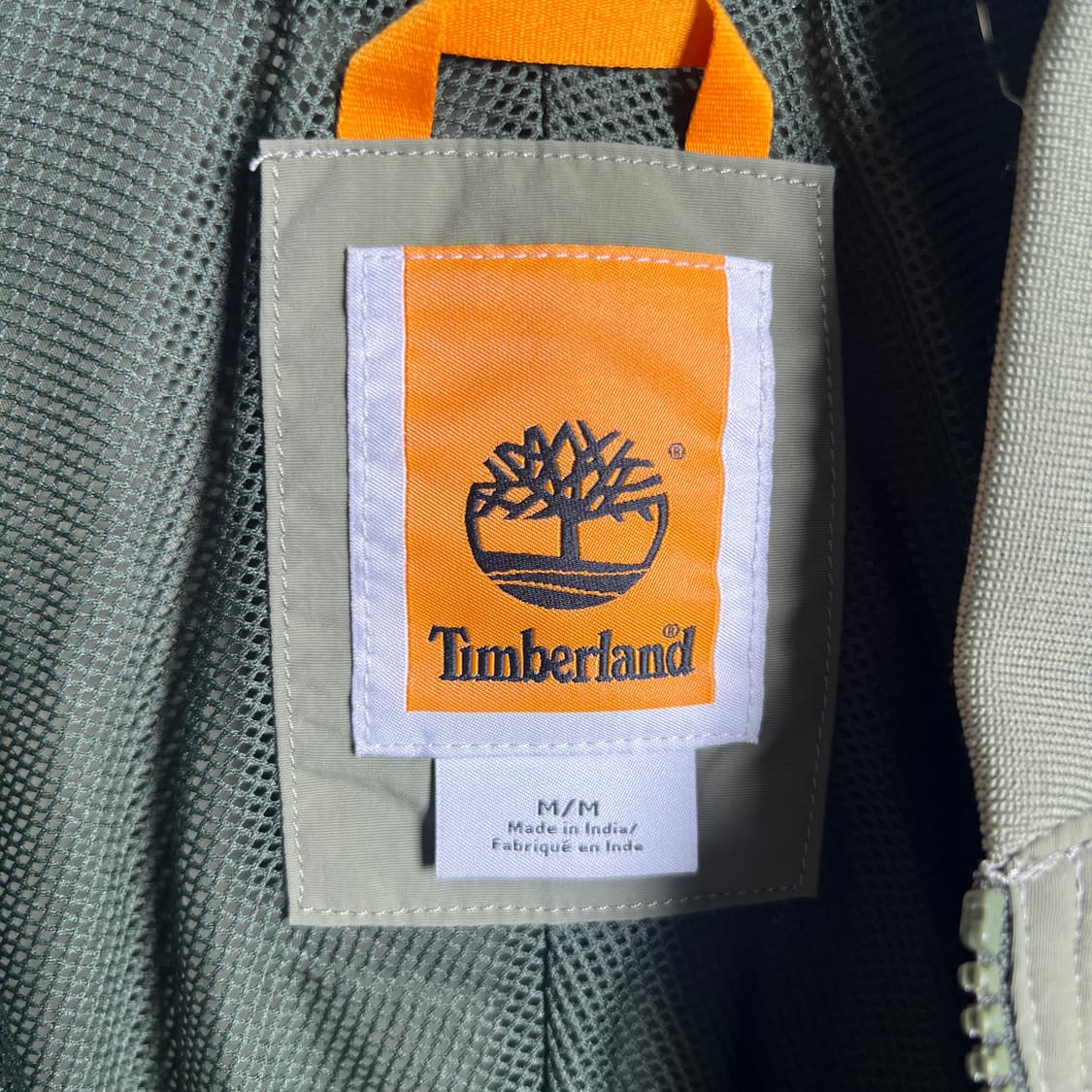 팀버랜드 카키 나일론 봄버 자켓 M 상품이미지3