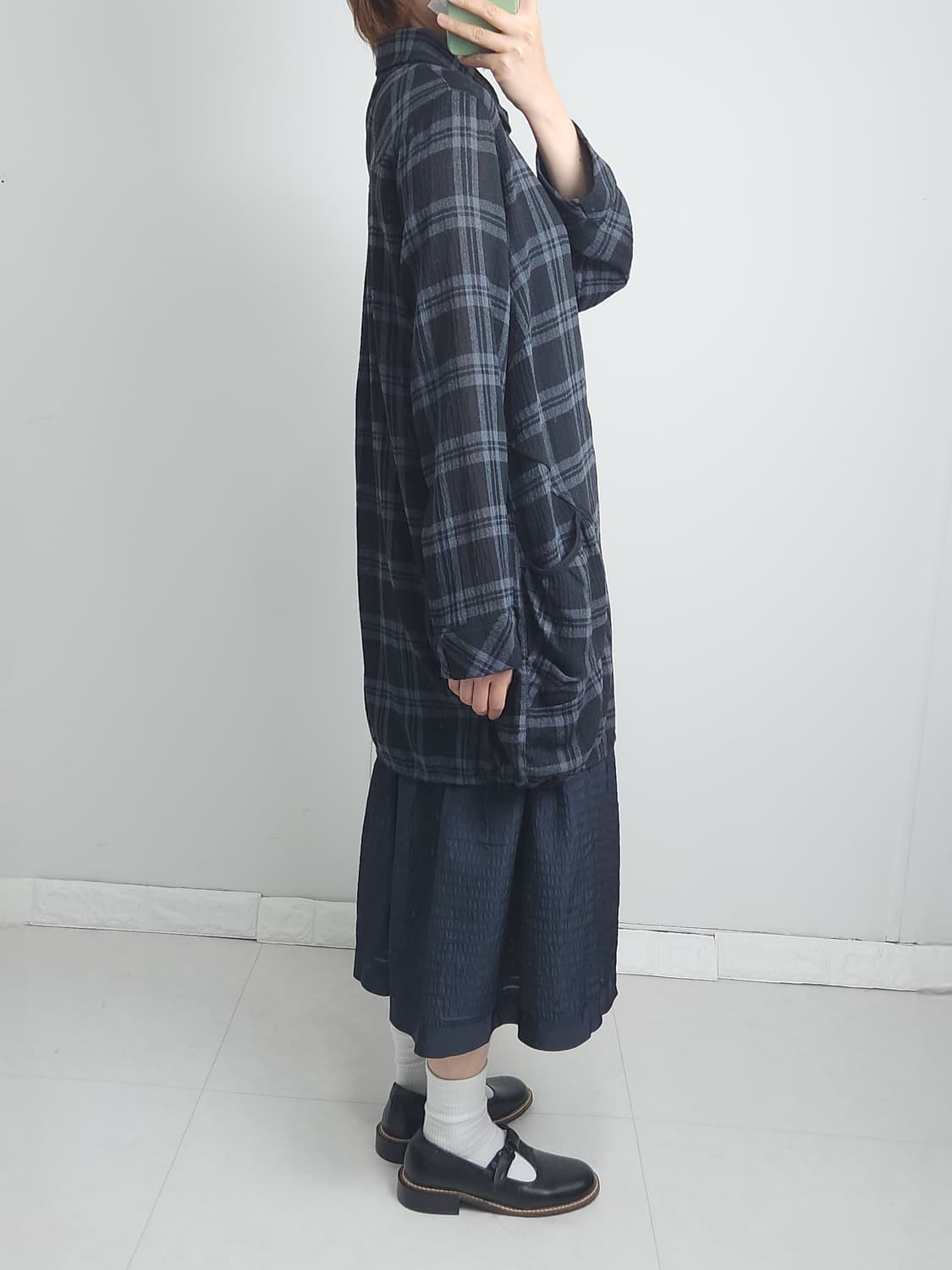 볼륨 포켓 롱 블라우스 상품이미지4