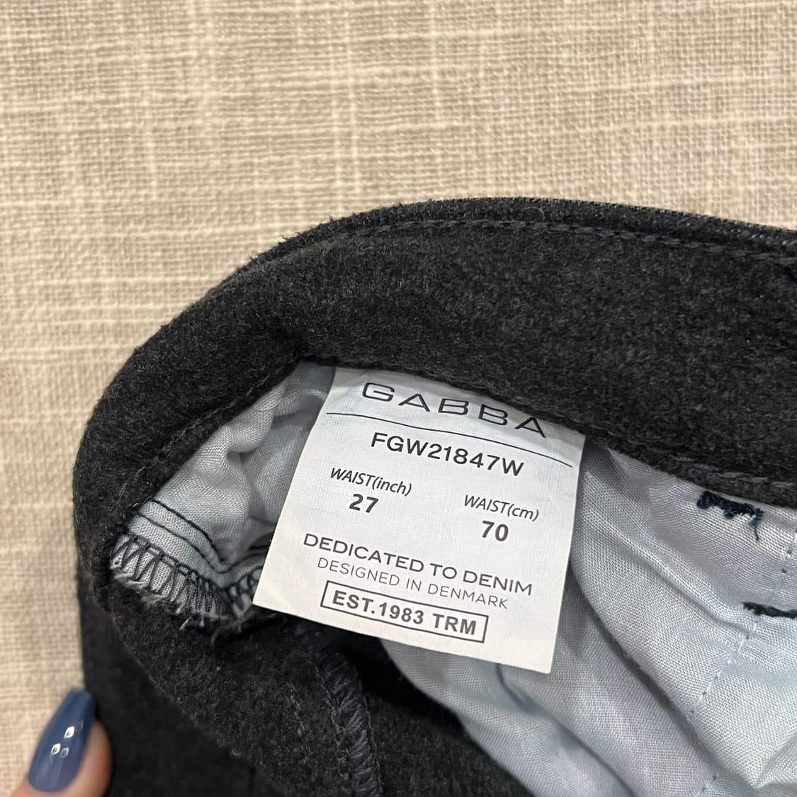GABBA 가바 부츠컷 기모 데님 팬츠 27 상품이미지5