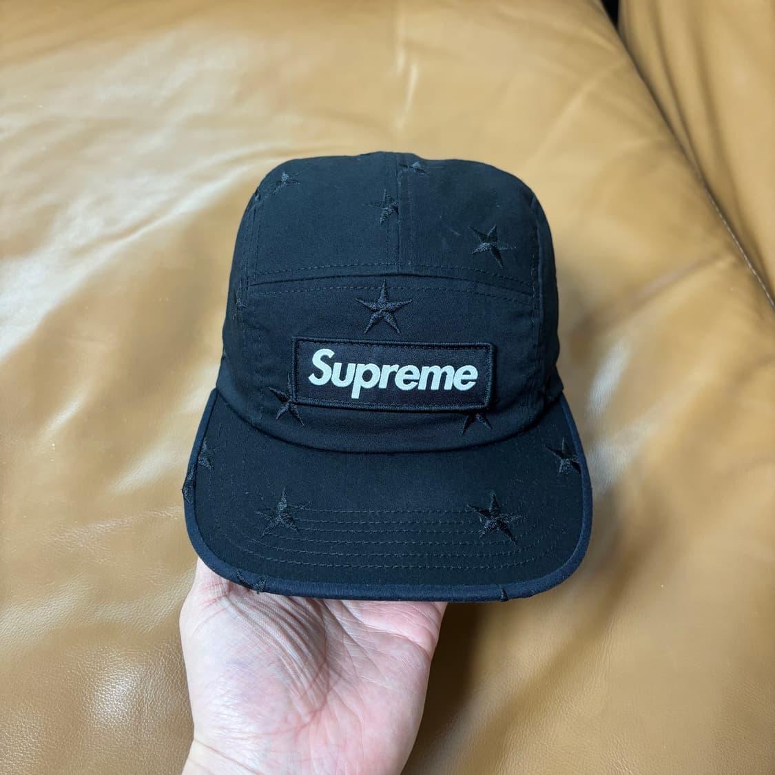 슈프림 밀리터리 스타 캠프캡 모자 박스로고 네이비 블랙 상품이미지2