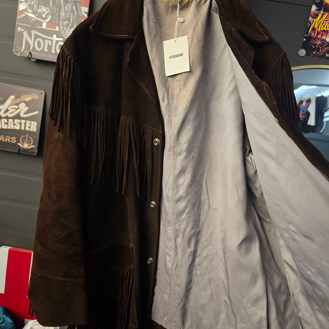 스웨이드 웨스턴 프린지 리얼 말가죽 카우보이 자켓  상품이미지9