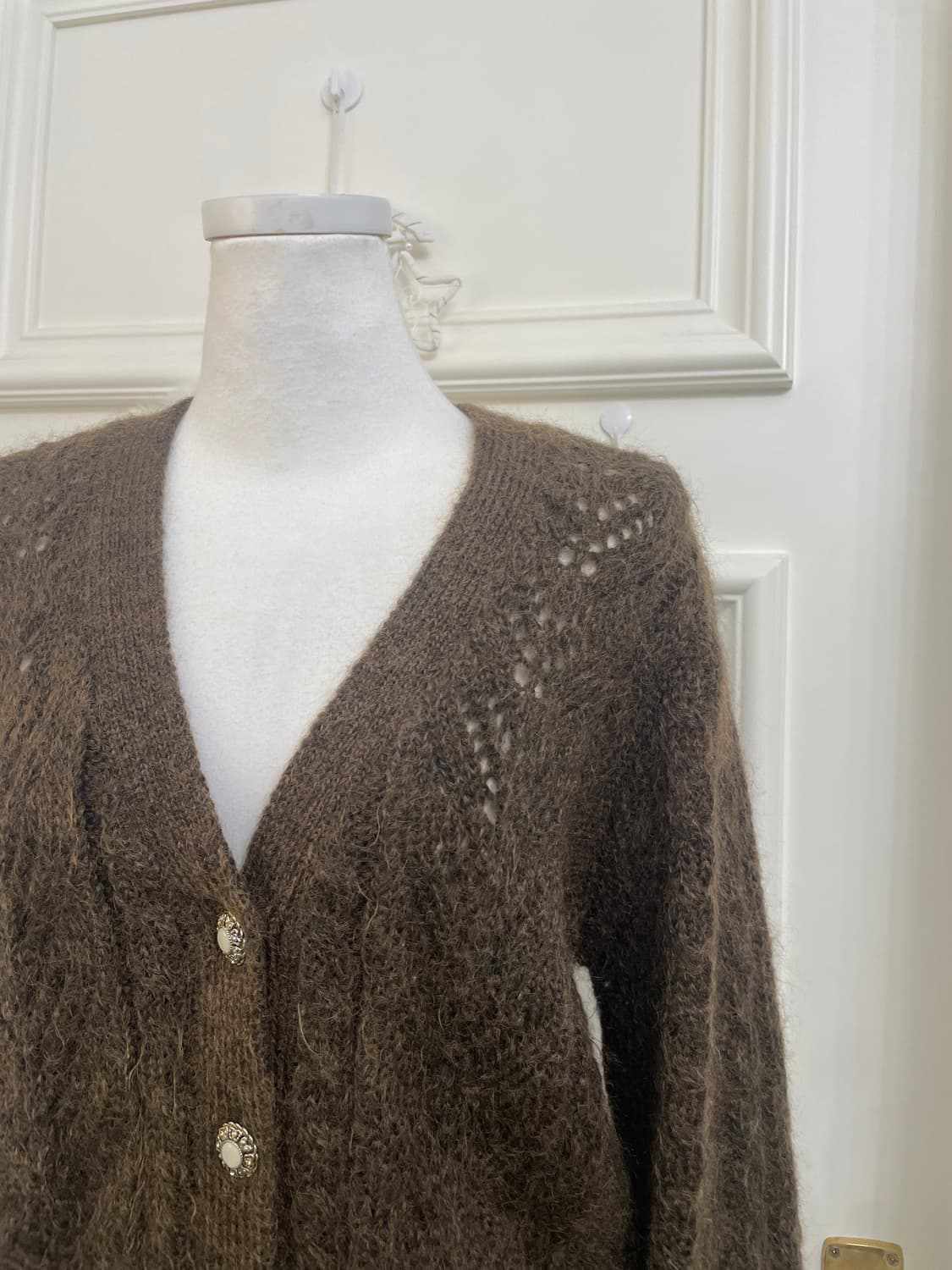 brown hairy antique cardigan 상품이미지6