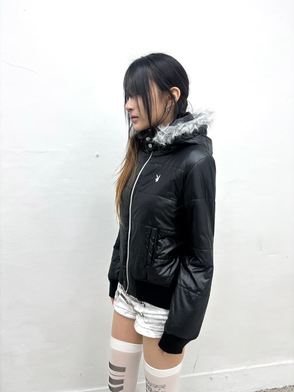 Playboy 00s fur trimmed puffer  상품이미지1