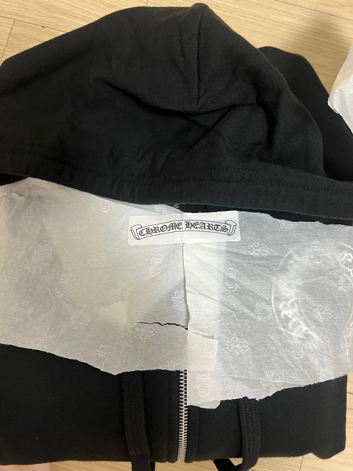 크롬하츠 홀스슈 플로랄 후드 집업 L 상품이미지10