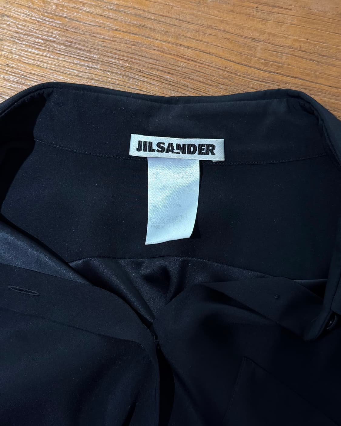 질샌더 블랙 롱 폴리에스터 셔츠 원피스 상품이미지7