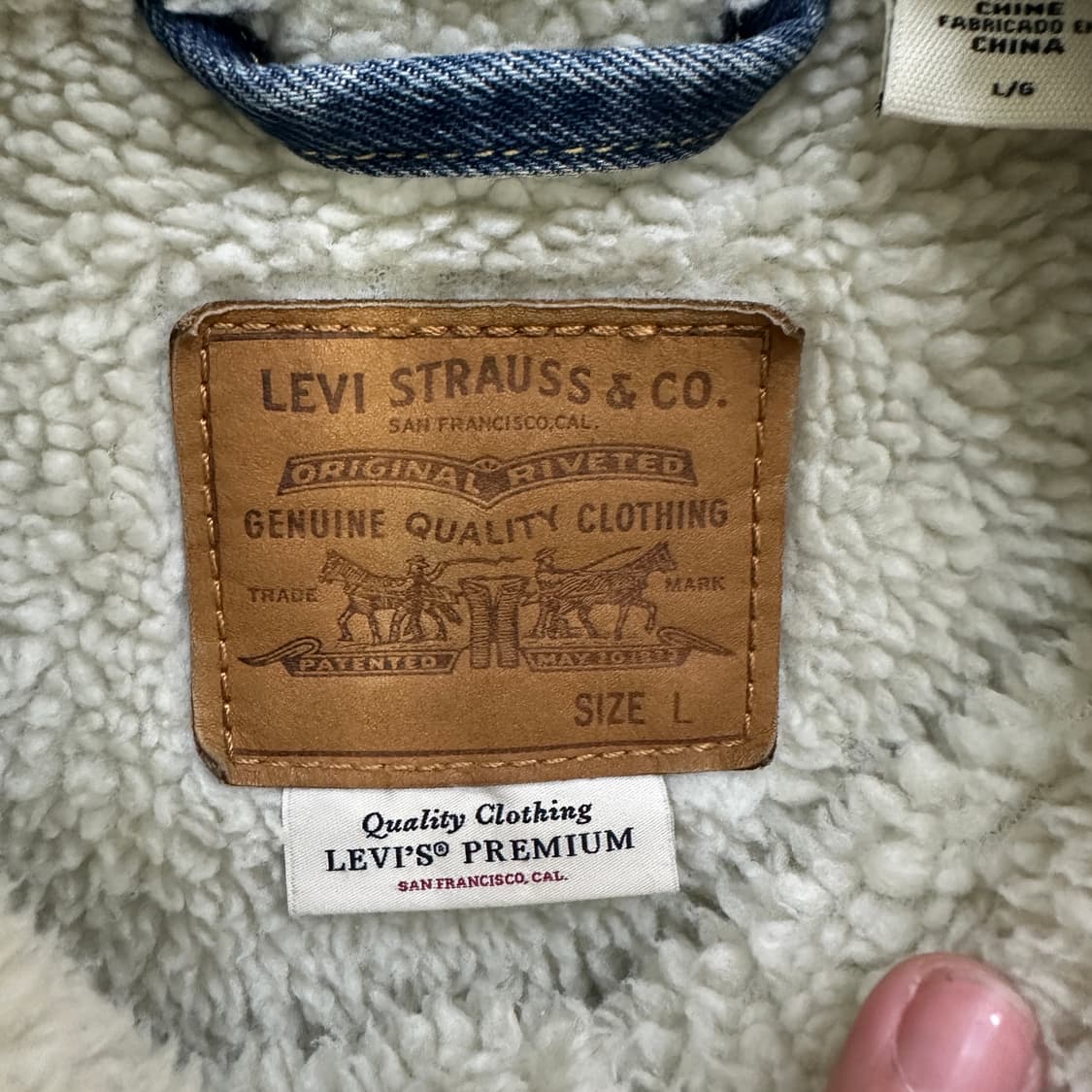 L 리바이스 쉐르파 트러커 자켓 0317D 상품이미지3