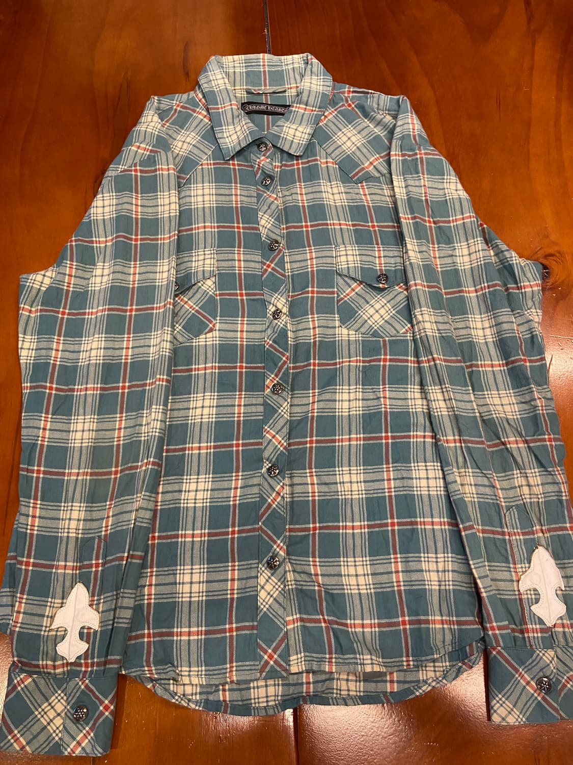 크롬하츠 플레어 래더패치 셔츠 사이즈 L 상품이미지1