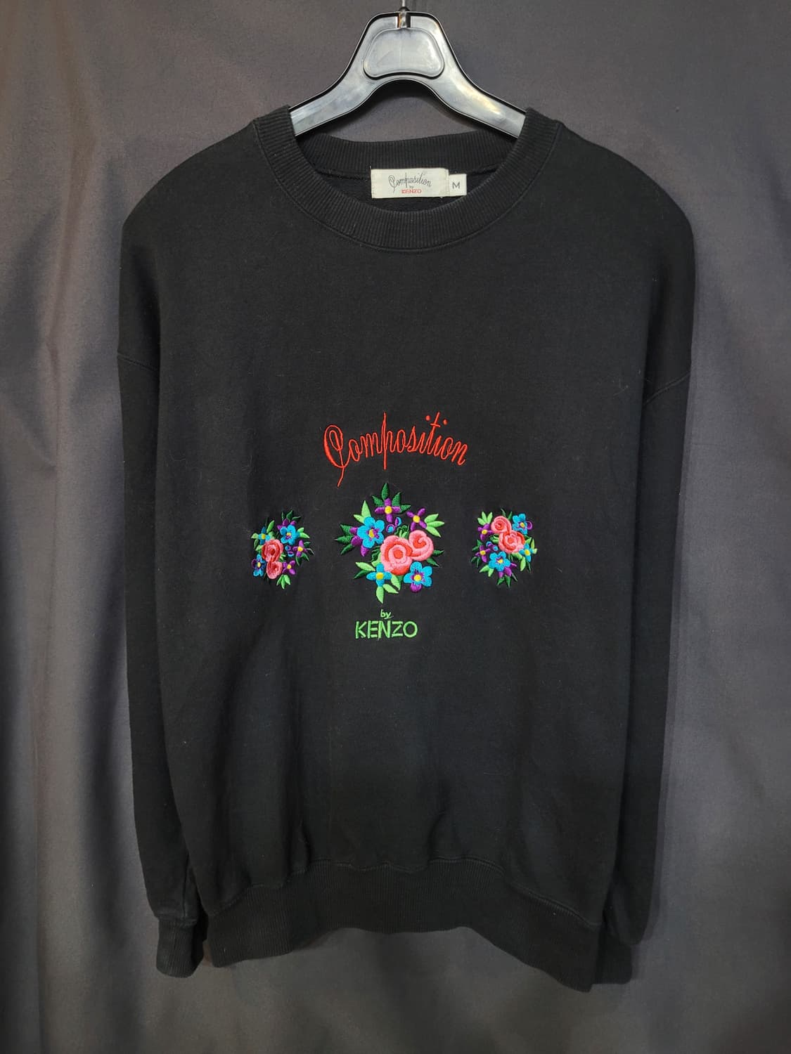 Composition by KENZO 겐조 플로럴 자수로고 맨투맨  상품이미지1