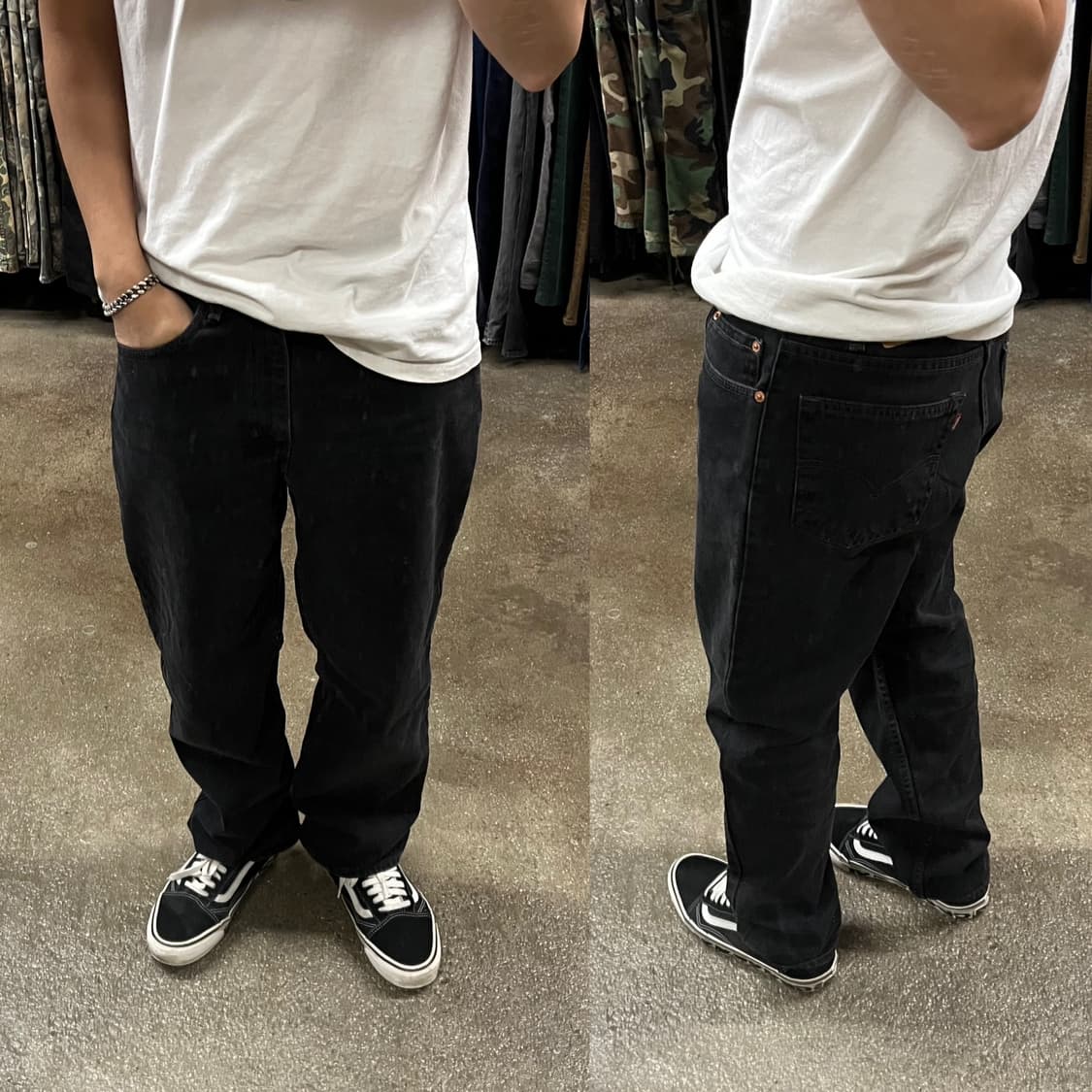 90s USA Levis550 블랙진 (31“) 상품이미지6