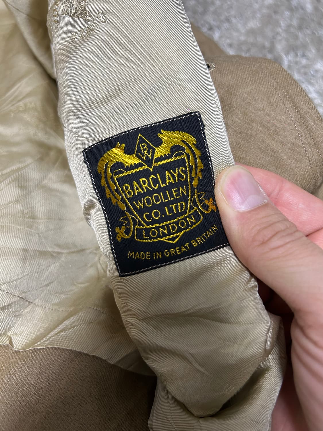 영국제 울 원단 일제 울 트렌치코트 사이즈 105~110 상품이미지4