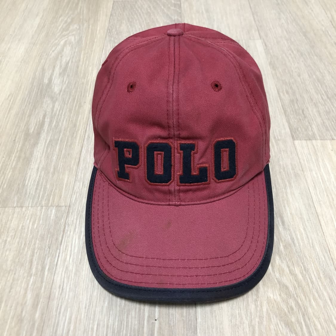 (OS) 00's 폴로 랄프로렌 POLO 레더 스트랩 스펠로고 볼캡 상품이미지1