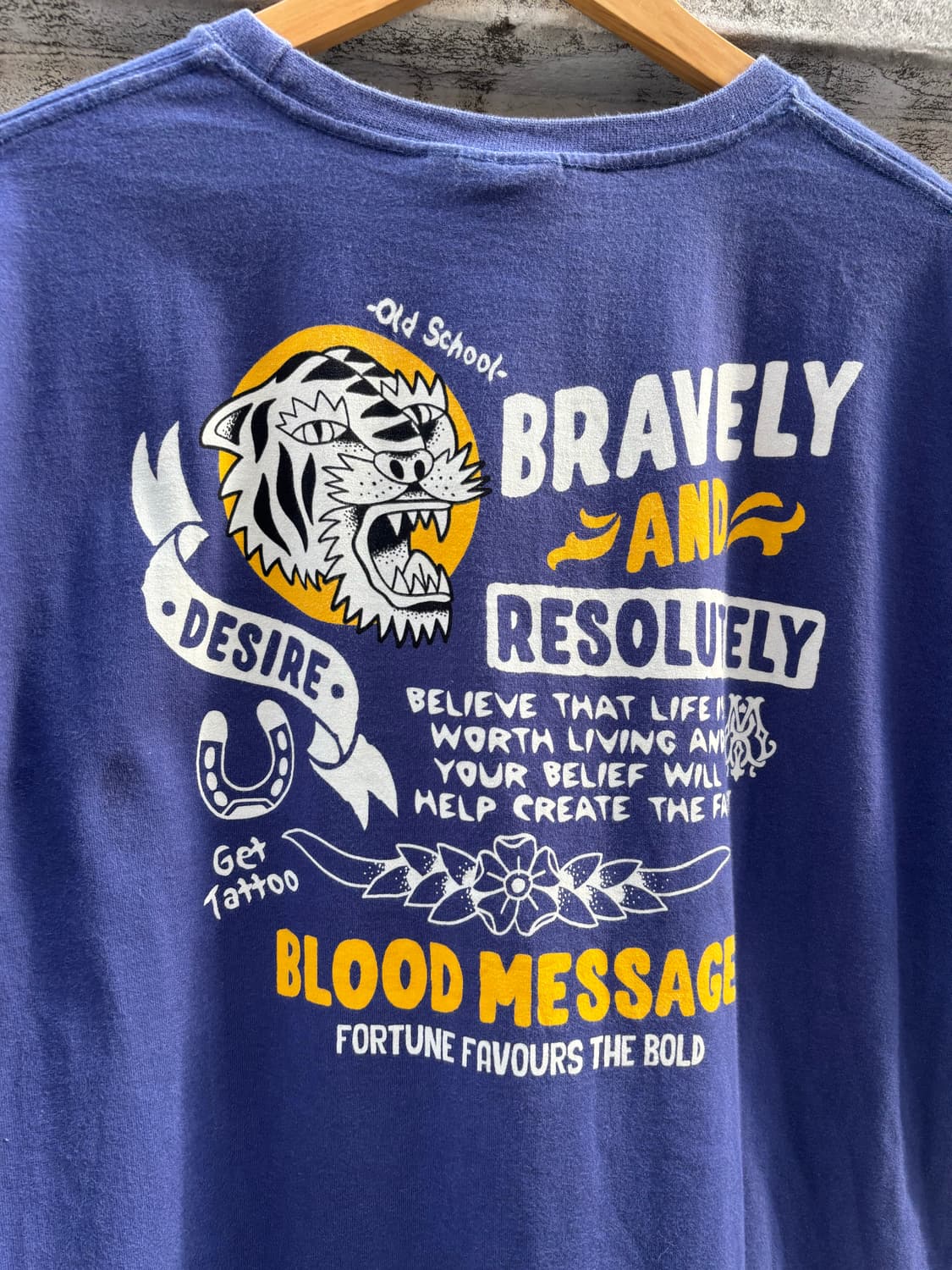 BLOOD MESSAGE x Ted Company 올드스쿨 티셔츠  상품이미지7