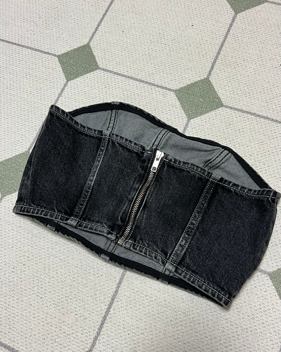 타미진스 데님 뷔스티에 튜브탑 정품 S 상품이미지4