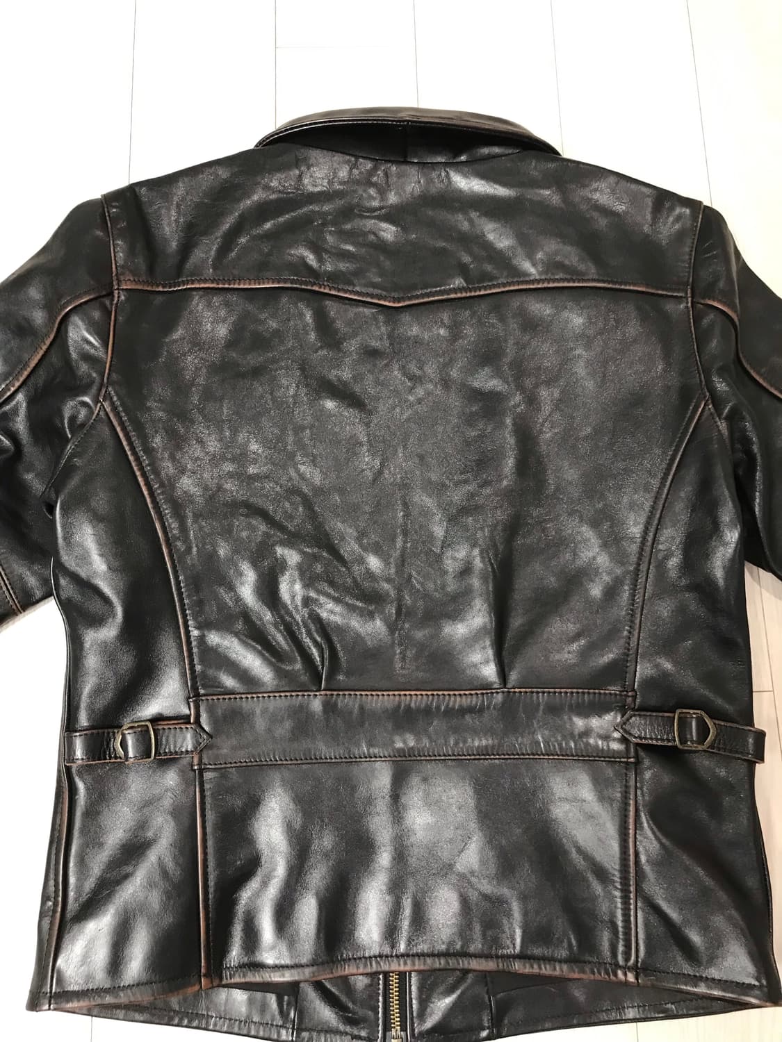 마스터레더 카페레이서 차심 카우하이드 소가죽 가죽 라이더 재킷 상품이미지6