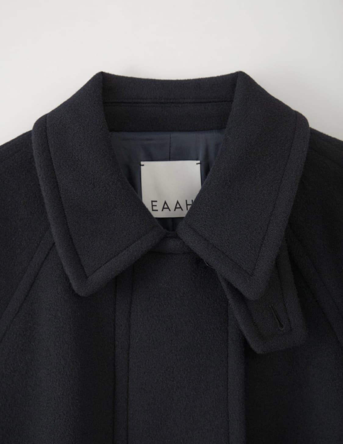 eaah 이아 하프 발마칸 코트 네이비 상품이미지3