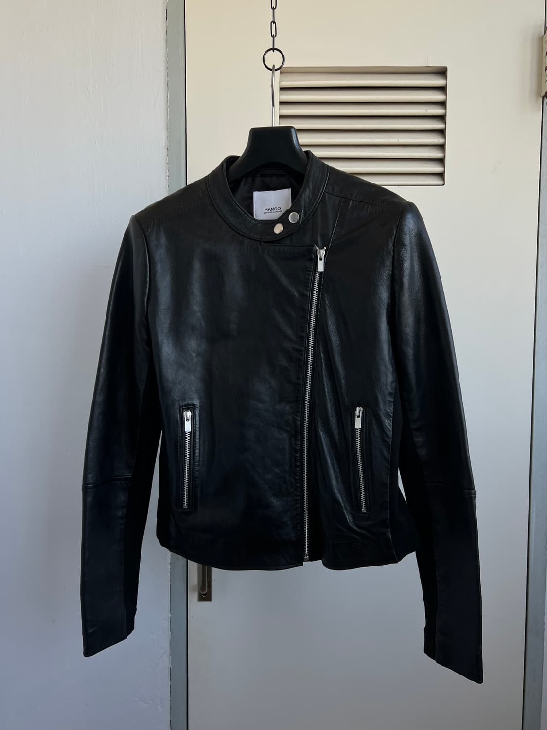 Zip-up leather jacket 상품이미지5
