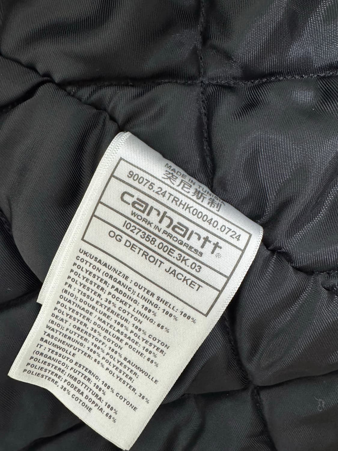 칼하트윕 OG디트로이트 자켓 L 상품이미지2