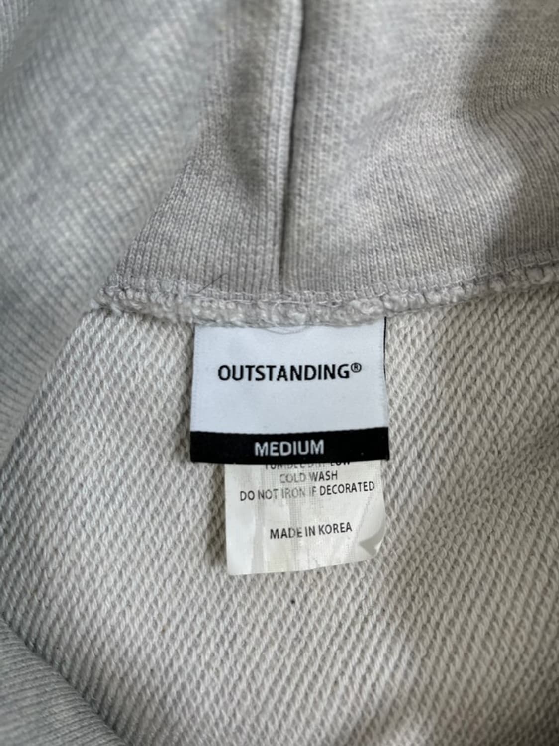 아웃스탠딩 리버스위브 후드 티셔츠/#3186 상품이미지5
