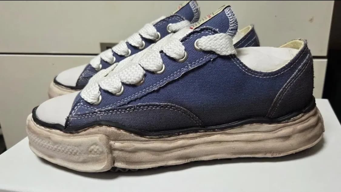 41) 미하라야스히로 피터슨 de솔  캔버스 스니커즈 네이비 상품이미지2