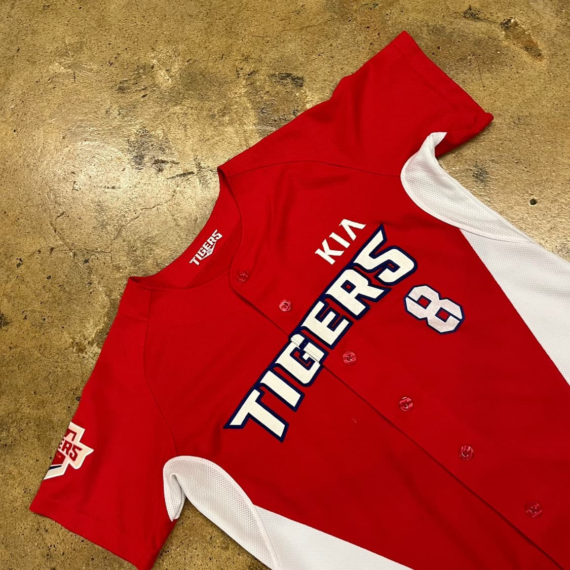 [90] KIA 타이거즈 야구 유니폼 레드 안치홍 마킹 b8 상품이미지1