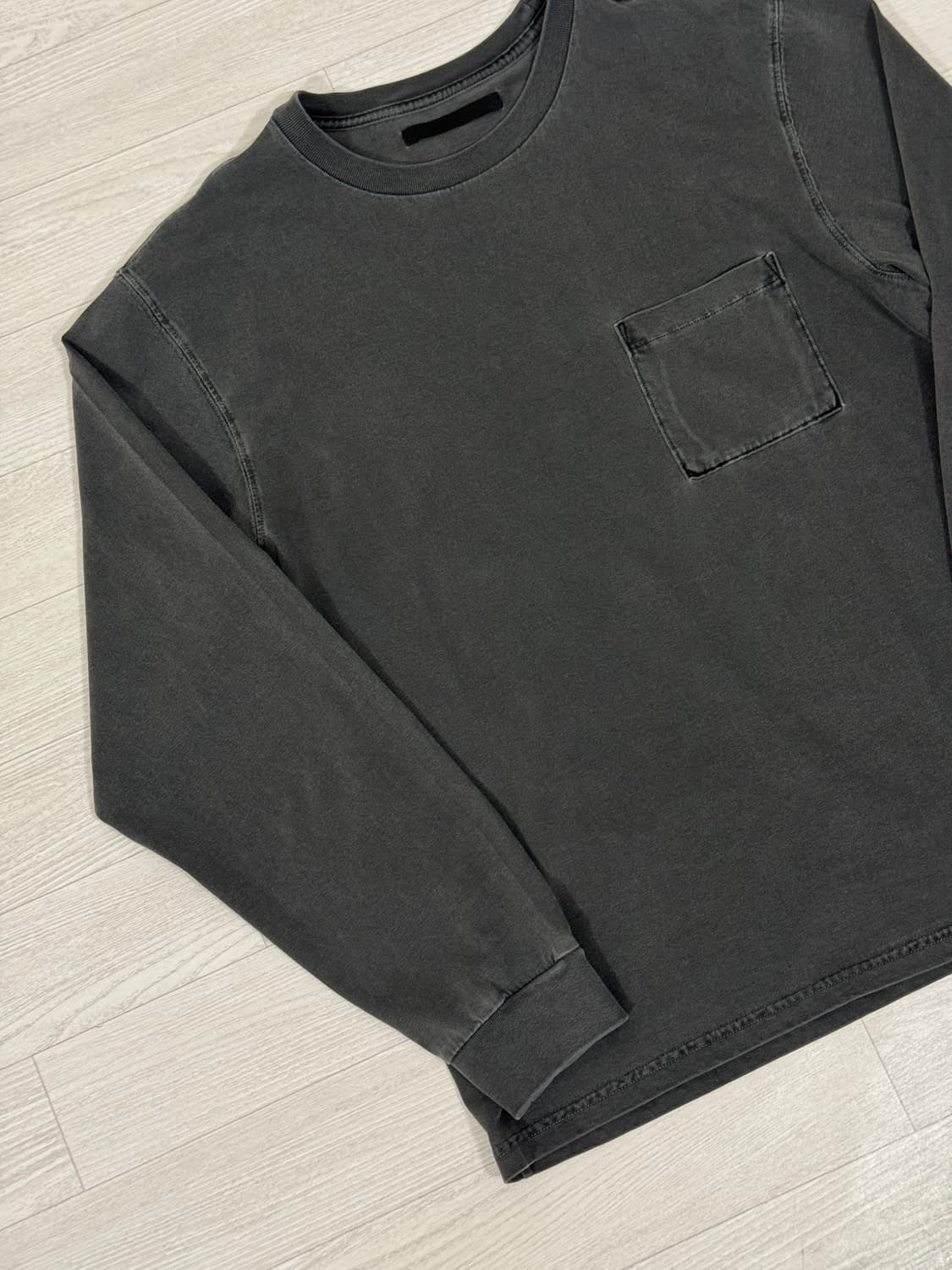 HTAE 러프 포켓 롱슬리브 80s 차콜 M 상품이미지5