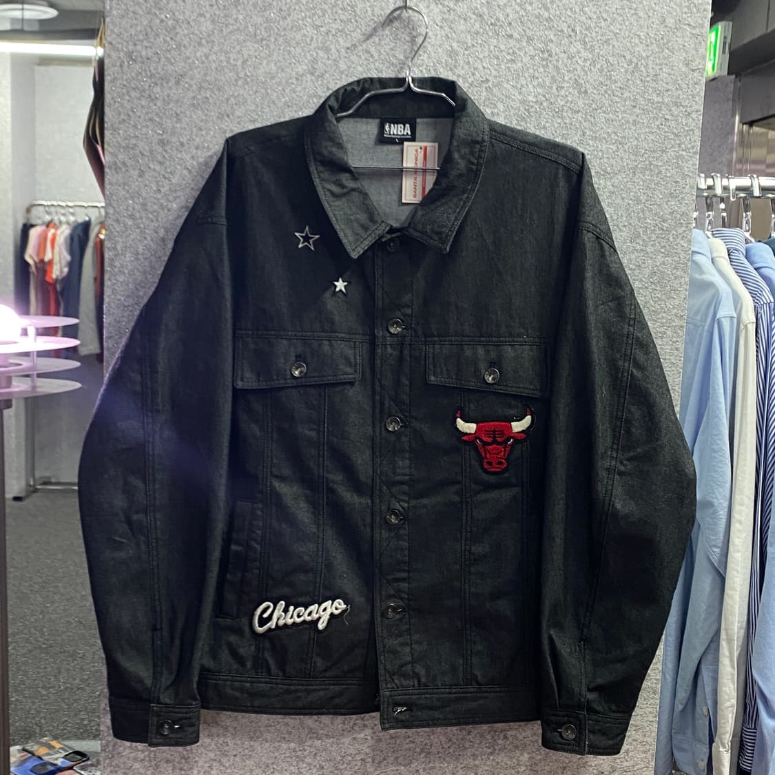 NBA 시카고 불스 빅로고 데님 자켓 B3003 상품이미지2