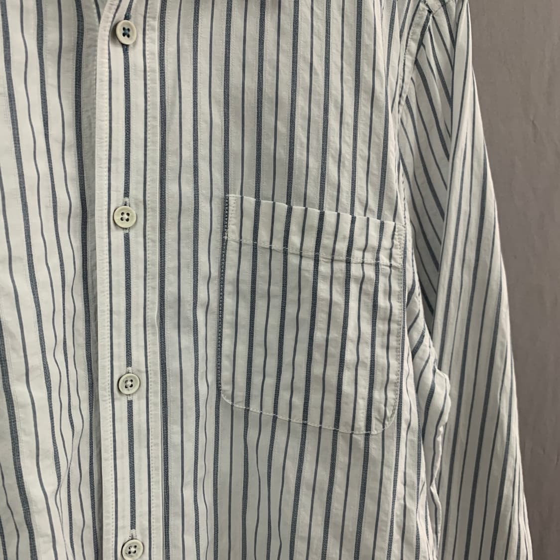 XL 코오롱 시리즈 핀스트라이프 포켓 셔츠  상품이미지4