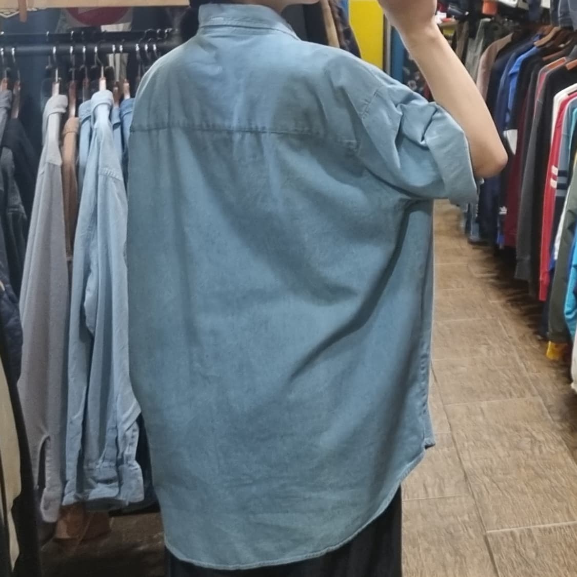 [Hi] 칼하트 반팔 셔츠 연청 상품이미지4