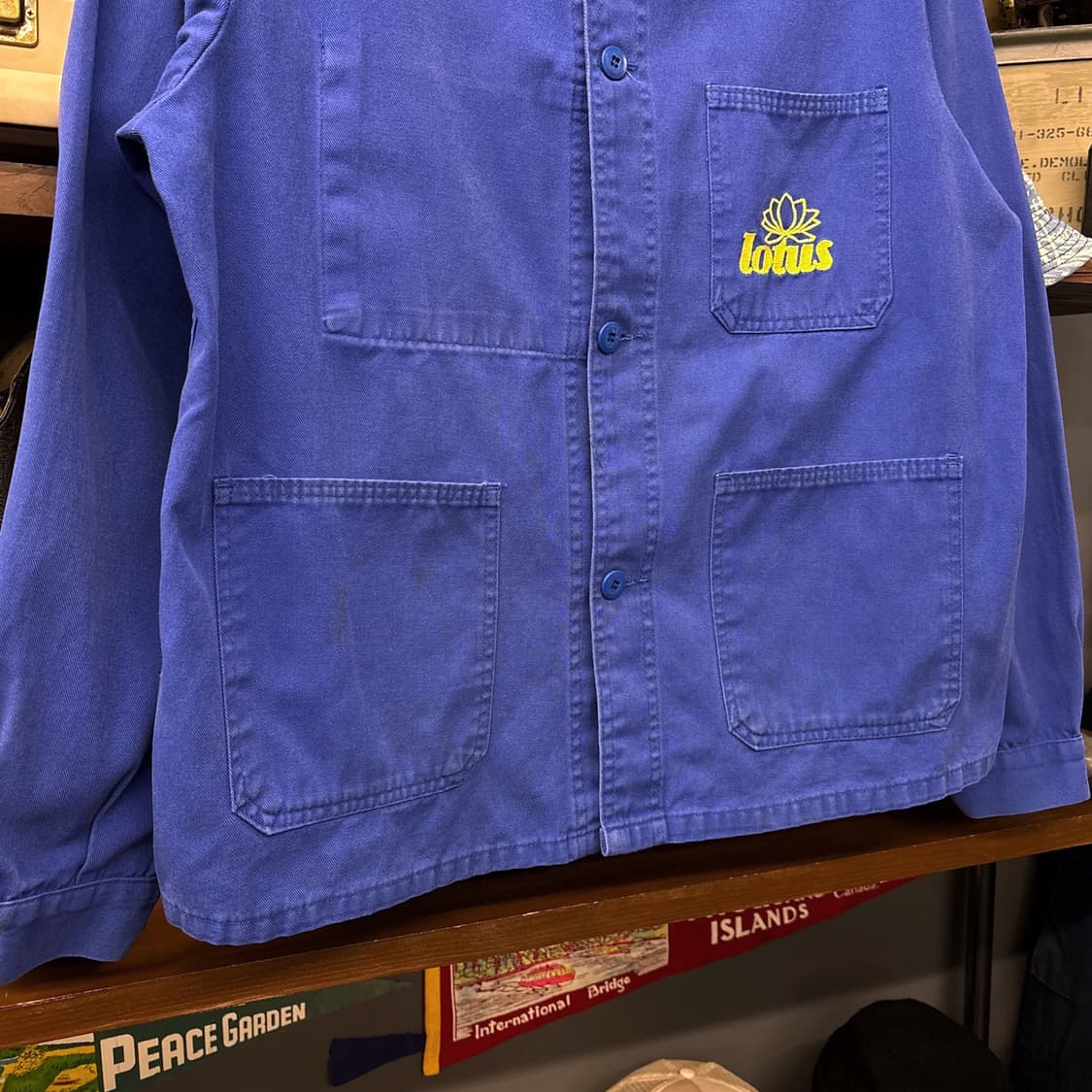 80s 르몽트카멜 프렌치워크자켓 로고자수 패치포켓 N675 상품이미지4