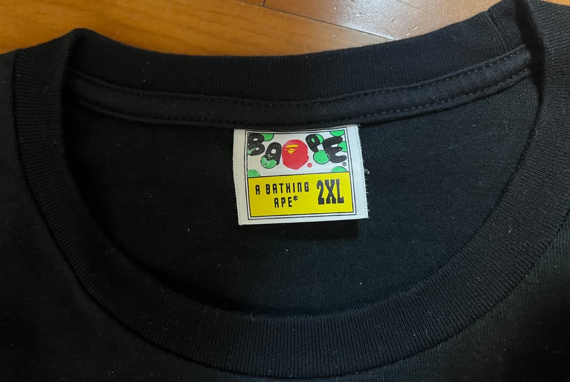 베이프 가타카나 컬리지 반팔 2XL 상품이미지3