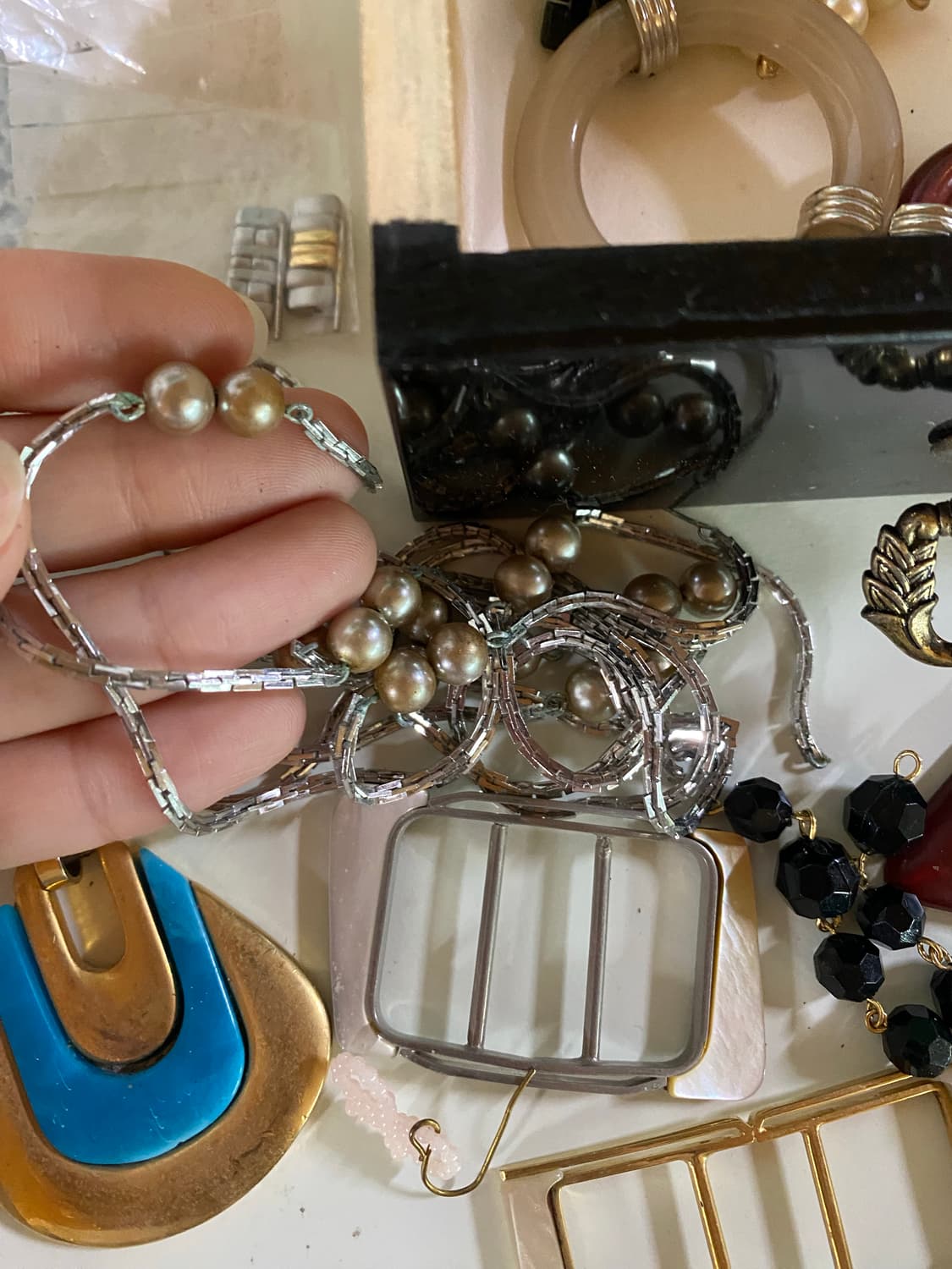 빈티지 주얼리 하자품 일괄 체인큐빅벨트 포함 상품이미지5