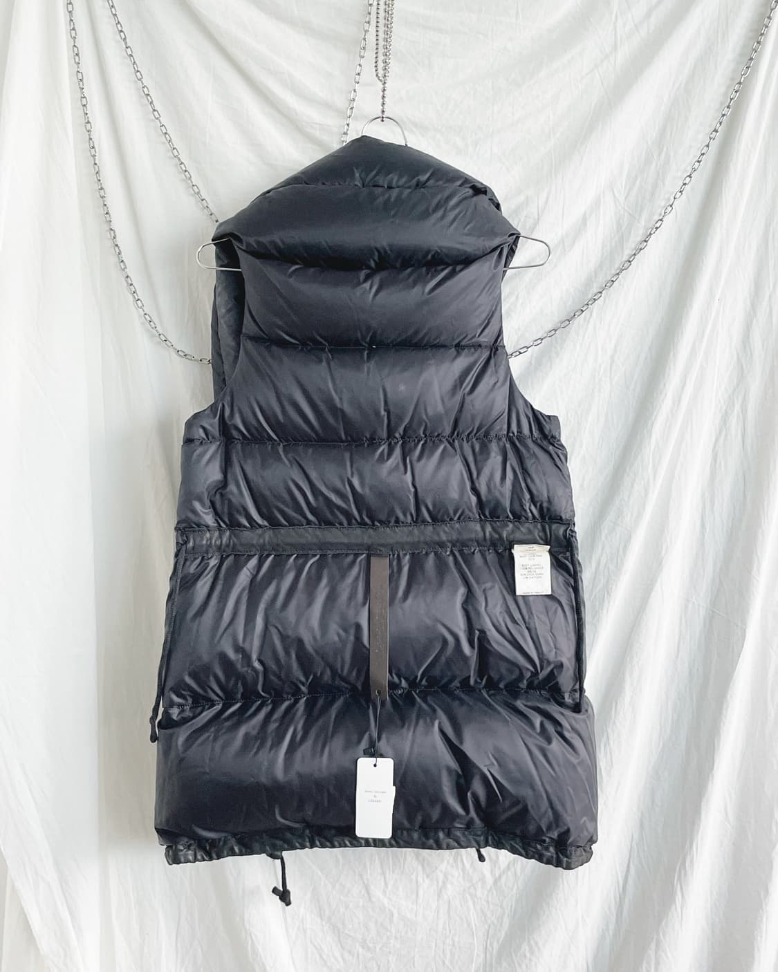 rare* 아이작 셀람 하이넥 스트럭쳐 디어스킨 패딩 베스트 상품이미지7