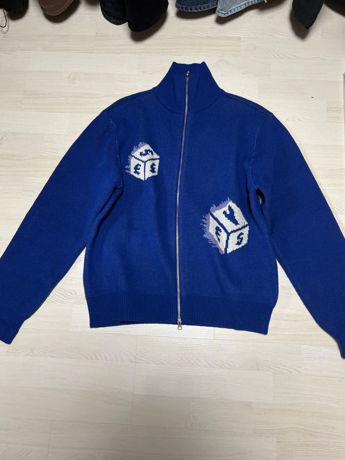 예스아이씨 / 다이스니트 풀 집업 / 로얄블루/ XL size 상품이미지1