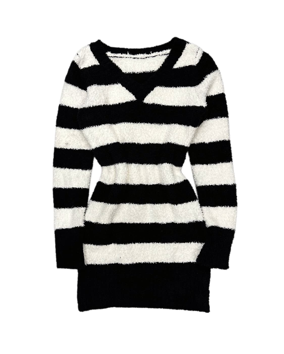 v-neck stripe slim knit dress 상품이미지1