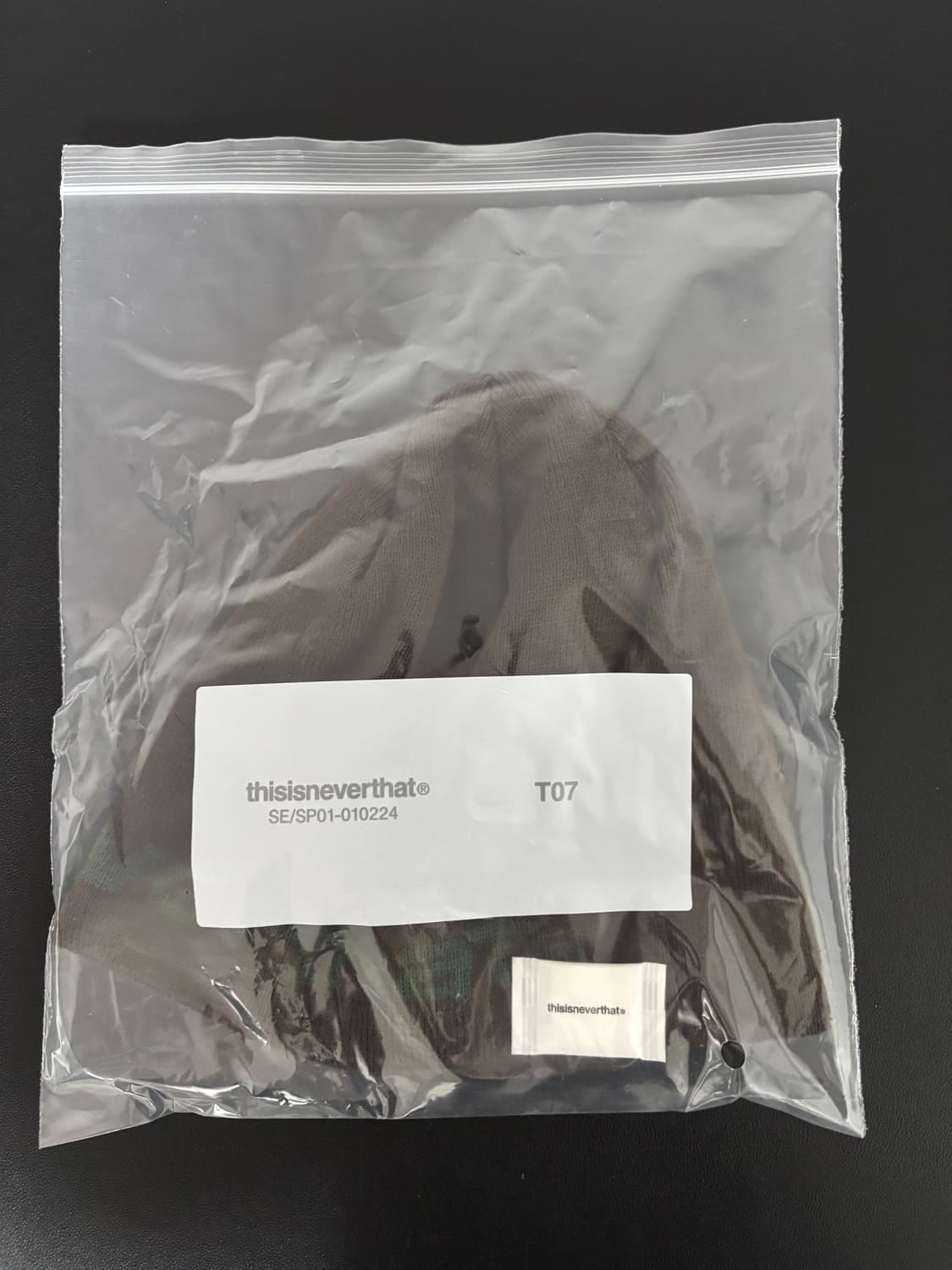 디스이즈네버댓 디네댓 SP-Logo No Cuff Beanie Brown 상품이미지2