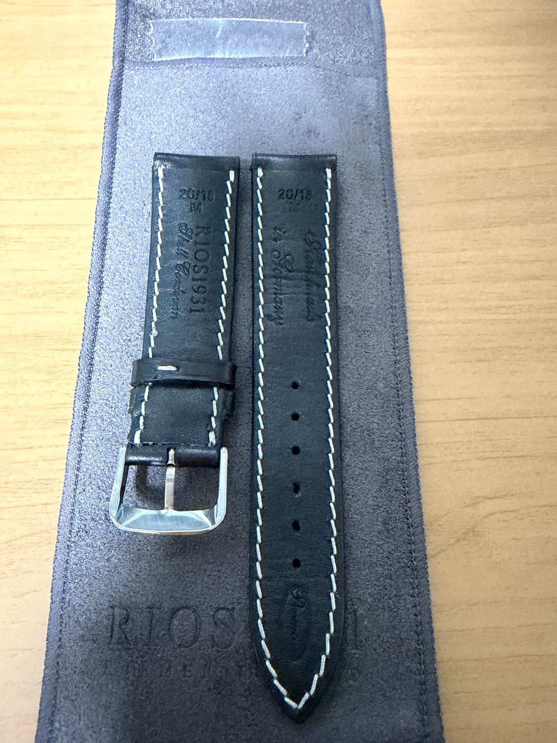 리오스 코도반 스트랩(신품, 블랙, 20mm) 상품이미지3